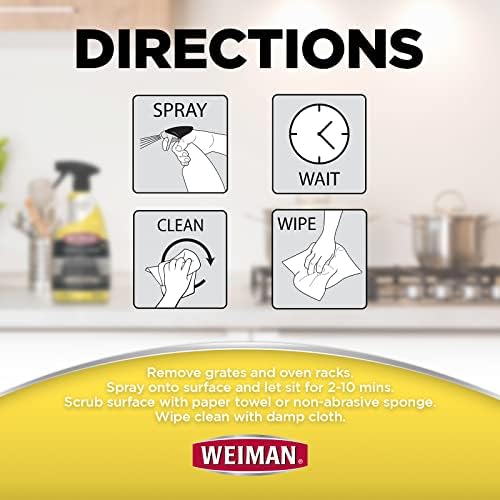 Weiman Heavy Duty Oven Grill Cleaner 2 Pack 24 Oz 1