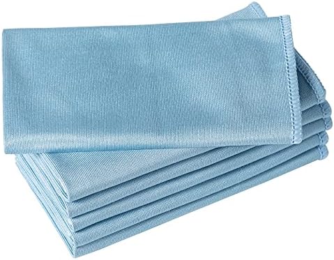 Puomue 6 Pack Microfiber Cleaning Cloths 16x16 Inch Lint Free