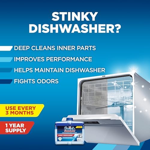 Finish Dishwasher Cleaner Liquid 4 Pack 845oz
