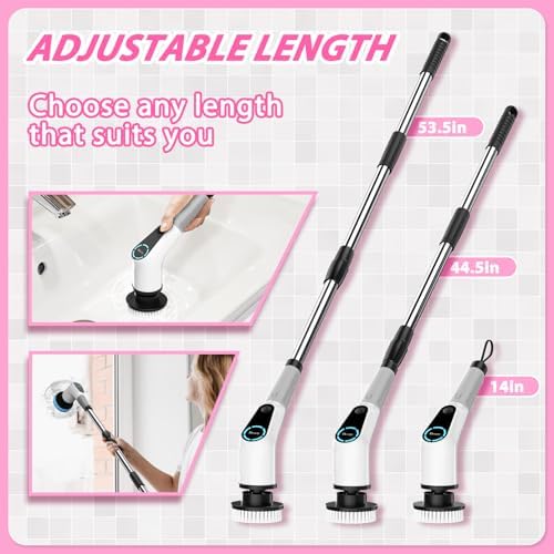Dovety Electric Spin Scrubber with 8 Replaceable Brush Heads