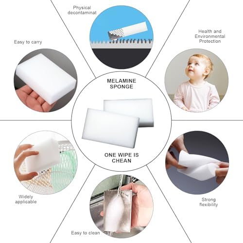 SmilePowo 50-Pack Magic Cleaning Sponges