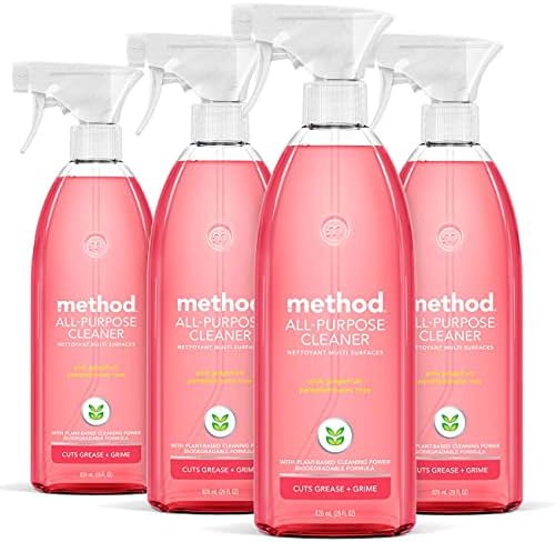 Method All-Purpose Cleaner Spray Pink Grapefruit 28 Fl Oz Pack of 4