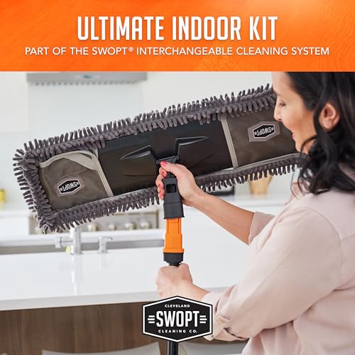 SWOPT 7-Piece Indoor Cleaning Kit with Handles and Organizer 1