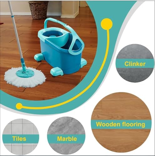 4 Pack Microfiber Spin Mop Heads for Leifheit Twist