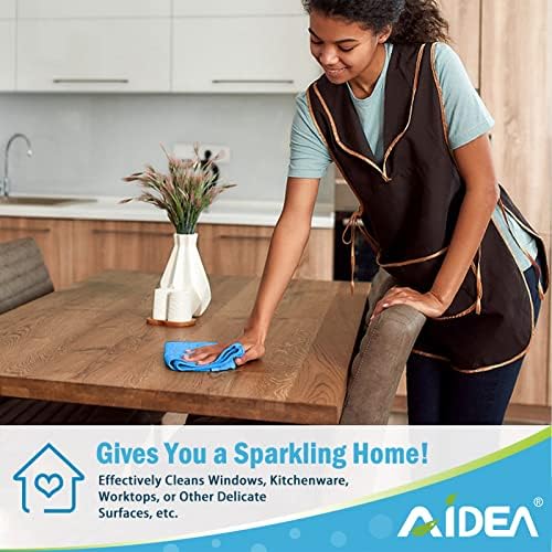 AIDEA Microfiber Cleaning Cloth 100PK - 12x12 Inch Soft Reusable Versatile
