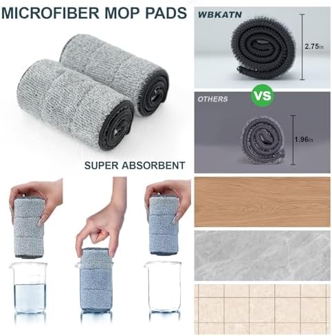 WBKATN Mop and Bucket Set with Wringer for Efficient Floor Cleaning