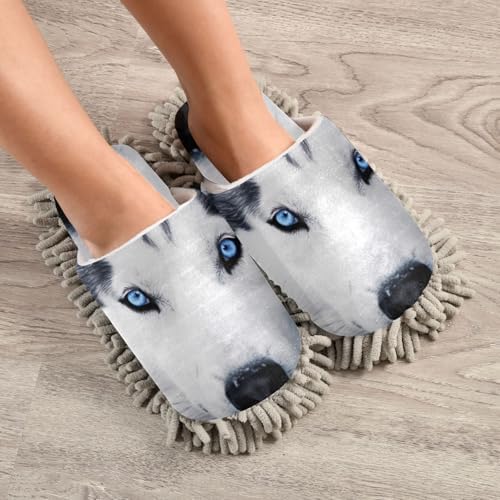 FLildon Microfiber Mop Slippers - Washable Dust Cleaner for House Use