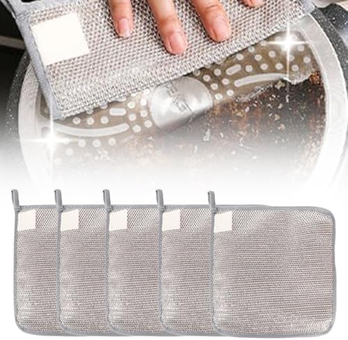 Jiexily 2025 Wire Dish Rags 5 Pcs Non Scratch
