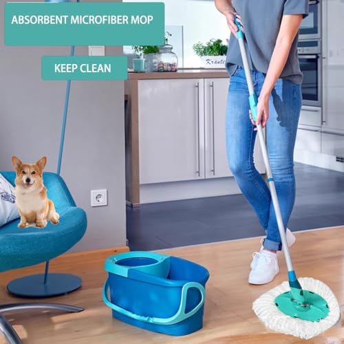 4 Pack Microfiber Spin Mop Heads for Leifheit Twist