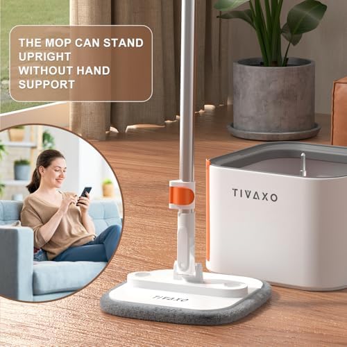 TIVAXO Mop and Bucket Set with Water Separation System