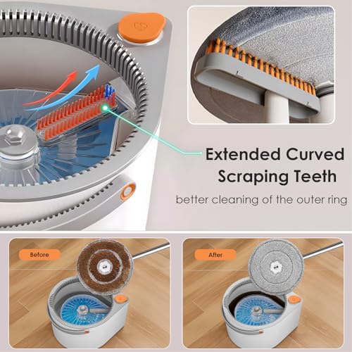 MOPALL Spin Mop and Bucket with Wringer Set 1