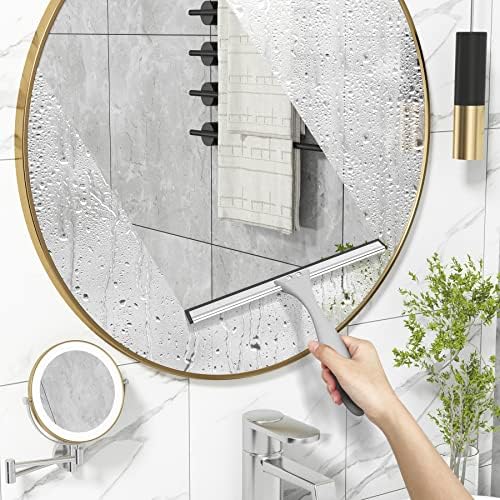 AmazerBath 10 Inch Squeegee with Hook for Shower Doors Windows