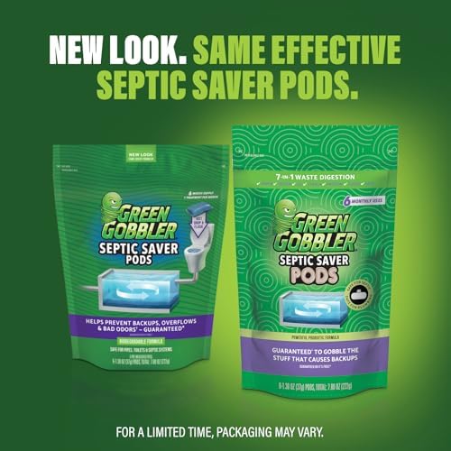 Green Gobbler Septic Tank Treatment Packets - 12 Month Supply