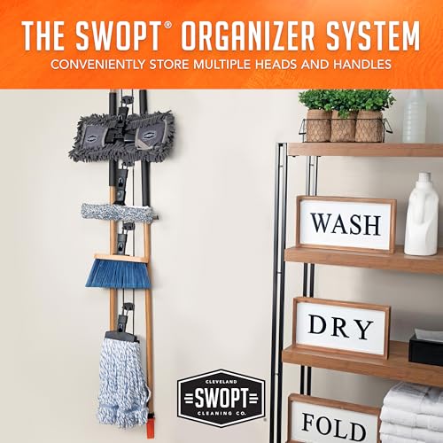 SWOPT 7-Piece Indoor Cleaning Kit with Handles and Organizer 1