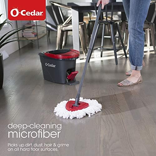 O-Cedar EasyWring Microfiber Spin Mop and Bucket