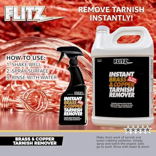 Flitz Instant Brass and Copper Tarnish Remover - 16oz