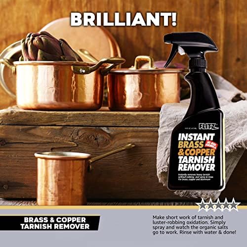 Flitz Instant Brass and Copper Tarnish Remover - 16oz