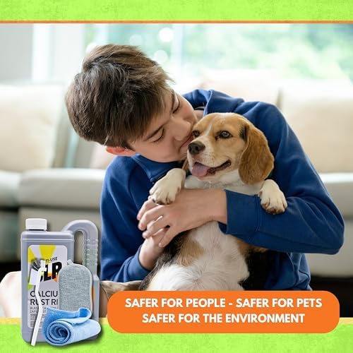 CLR Calcium Lime Rust Remover Kit with Brush and Microfiber Tools