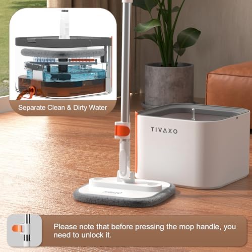 TIVAXO Mop and Bucket Set with Water Separation System