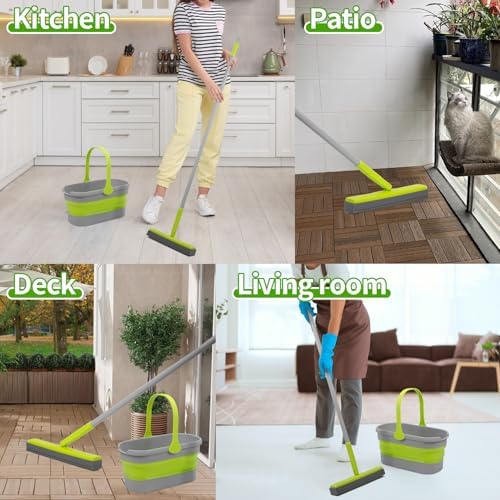 REEWII Sponge Mop Collapsible Bucket Set 1