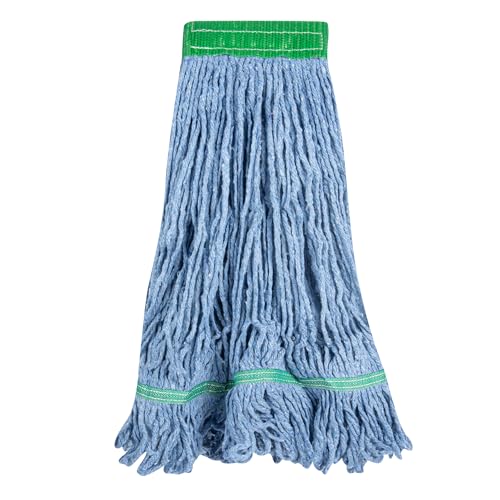 Restaurantware Mop Head Refill - 24 Ounce 5 Inch Cotton Blend Blue