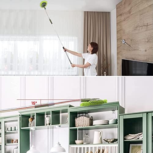 SLIIMU Wall Cleaner with 66 Long Handle and 15 Elbow