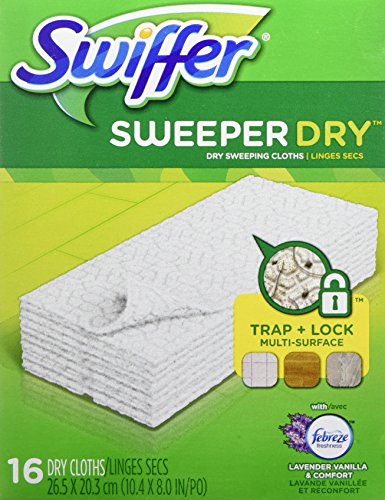 Swiffer Dry Sweeping Pad Refills Lavender Vanilla Scent 16 Pack