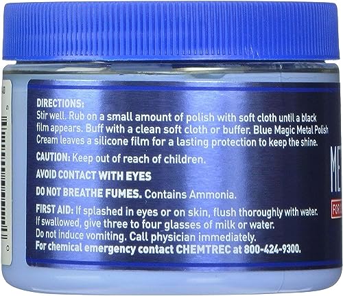 Blue Magic 400 Metal Polish Cream 7 oz Pack of 1