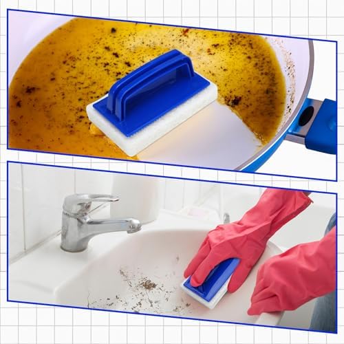 Maxdot 18 Pcs Bath Scrubber Set with Handle