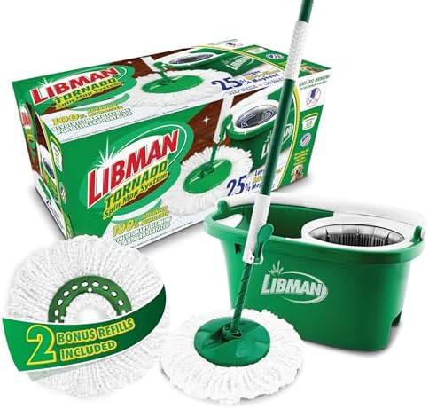 Libman Tornado Spin Mop System with 2 Refill Heads 1
