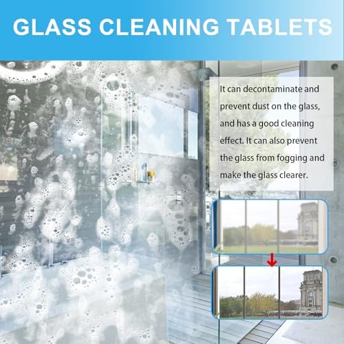Glass Cleaning Tablets with Anti-Fog 20 Count