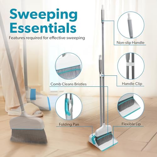 BLACKDECKER Butler Broom and Dustpan Set