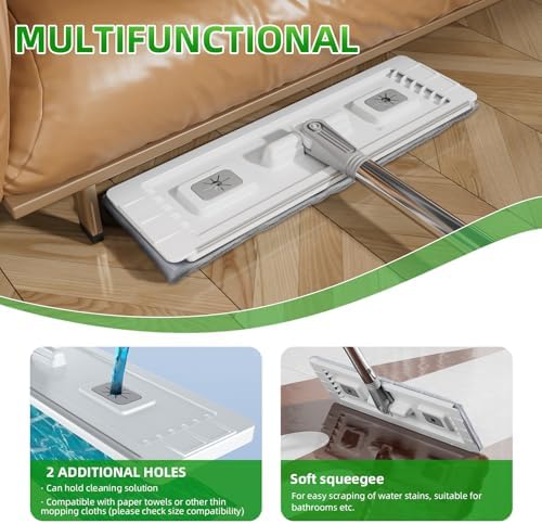 ZJSYJJ Mop and Bucket Set with Wringer for Easy Floor Cleaning