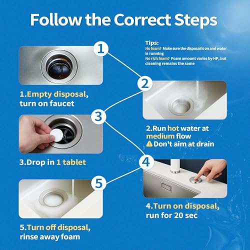 OrientLeaf Garbage Disposal Cleaner Tablets 12 Pack 20g