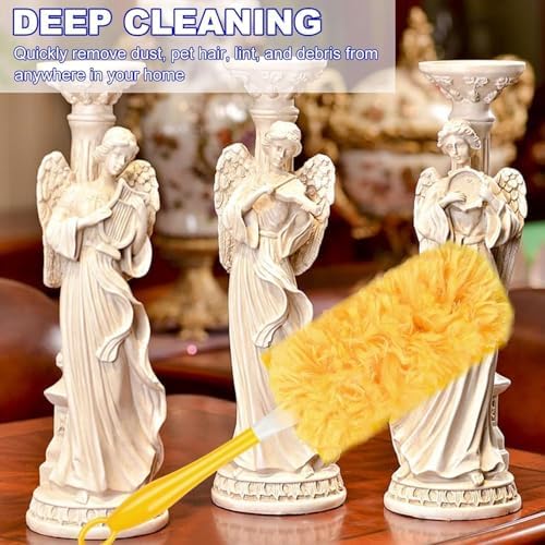 36-Pack Duster Refills with Handle for Swiffer Compatible Cleaning