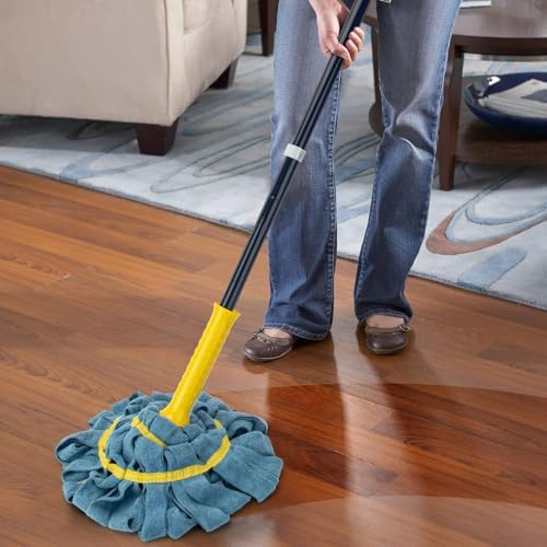KeFanta Self-Wringing Twist Mop with Scrub Pad
