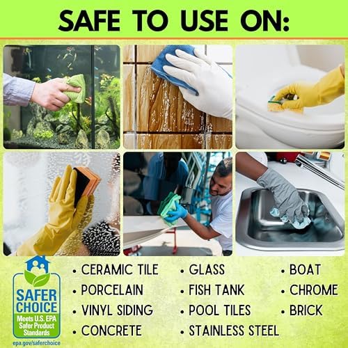 CLR Calcium Lime Rust Remover Kit with Brush and Microfiber Tools
