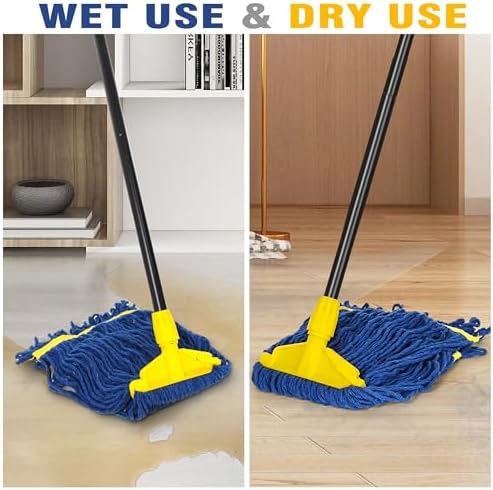 JEHONN Heavy Duty String Mop with 2 Heads