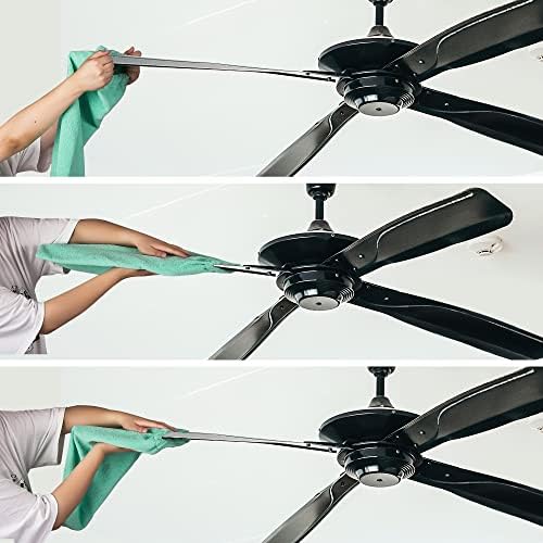 Hosrnovo Microfiber Ceiling Fan Duster Washable and Foldable