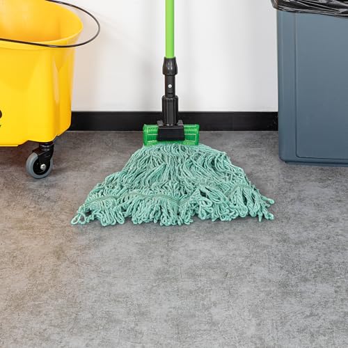 Restaurantware MOP Head 24 Ounce Cotton Blend Green 1