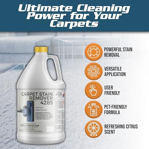 CarpetGeneral Heavy Duty Carpet Stain Remover 4285 1 Gallon