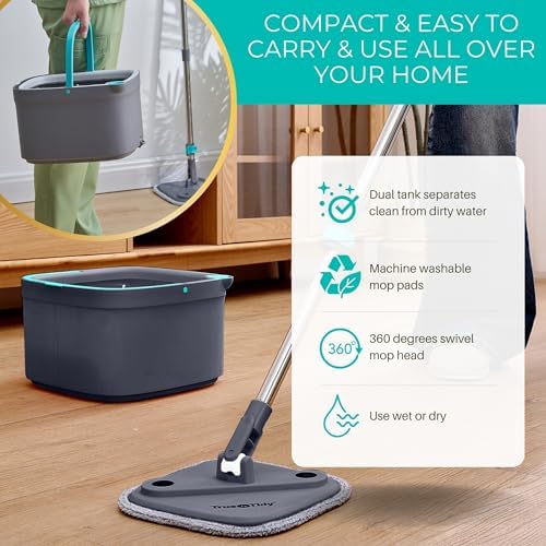 True Tidy True Clean Spin Mop Bucket System