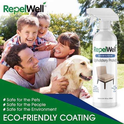 RepelWell Upholstery Protect Stain Water Repellent Spray 12oz