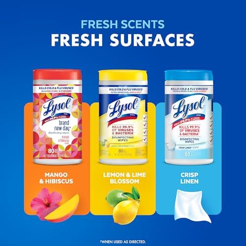 Lysol Disinfecting Wipes 80 Count 4pk Bundle
