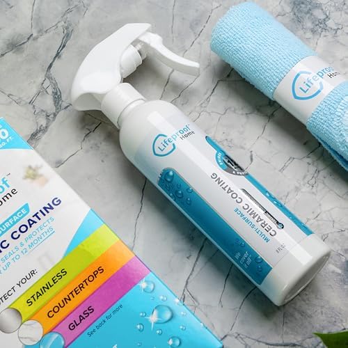Lifeproof Ceramic Coating Spray Kit - Shine Seal Protect Kitchen Bath Surfaces
