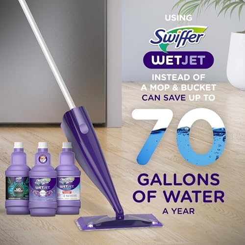 Swiffer WetJet Liquid Floor Cleaner Refill with Gain Scent Pack of 2