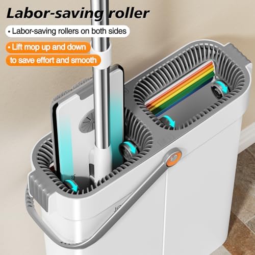 CTIME Mop and Bucket Set with Wringer for All Floors