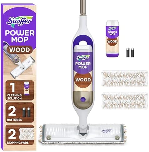 Swiffer Power Mop Wood Floor Cleaner Kit