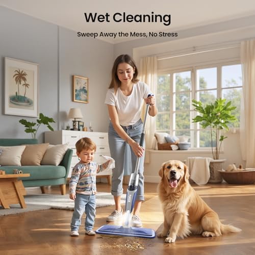 Xlife Spray Mop with 15 oz Bottle 2 Microfiber Pads