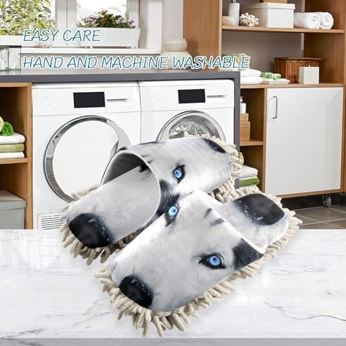 FLildon Microfiber Mop Slippers - Washable Dust Cleaner for House Use